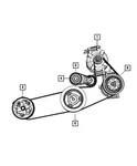 Genuine Mopar Belt Tensioner 4891617AB New. Price: $98.15.
