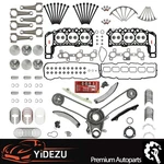 Head Gasket Set Timing Chain Kit Rod Piston For Jeep Commander Dodge Dakota 3.7L New. Price: $396.69.