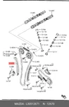Genuine Oe Lever Chain L30512671 For Mazda L3051-2671 Neu. Price: $64.38.