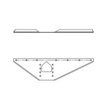 Tramec Sloan TZ0207RS Trailer Landing Gear Brace Leg Mounting Bracket Only, 48", New. Price: $148.32.