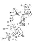Genuine Mopar Belt Tensioner 5018400AB New. Price: $261.26.