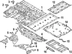 Genuine Nissan Floor Pan Assembly G4300-5MRAA New. Price: $605.14.