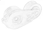 Tensioner Lever, V-belt Oe Chrysler Cherokee (kl) 3.2 2013- Nuovo. Price: $373.91.