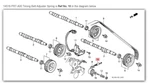 Honda Acura Genuine Oem Nsx Timing Belt Adjuster Spring 14516-PR7-A00 New. Price: $10.68.