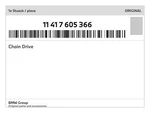 Genuine Bmw Chain Drive 11-41-7-605-366 New. Price: $164.48.