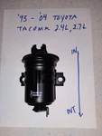 Toyota 4RUNNER 96-00 Tacoma 95-04 T100 94-98 2.7L Fuel Filter 23300-79446 Oem New. Price: $19.00.