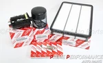 Toyota T100 1995-1998 V6 3.4L 5VZ-FE Genuine Tune Up Kit & Fuel Filter New. Price: $370.00.