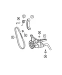 Genuine Mopar Tensioner Arm 5080121AB New. Price: $5.66.