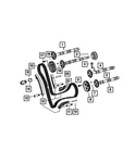 Genuine Mopar Chain Tensioner 68017937AA New. Price: $278.54.