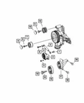 Genuine Mopar 2003-2008 Dodge Sprinter 2500 Belt Tensioner Pulley 5117690AA New. Price: $31.58.