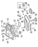 Genuine Mopar Timing Chain Guide 5080099AA New. Price: $10.15.