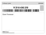 Genuine Bmw Chain Tensioner 11-31-8-490-219 New. Price: $69.65.