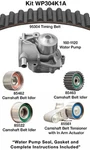 Dayco WP304K1A Engine Timing Belt Kit With Water Pump New. Price: $268.49.