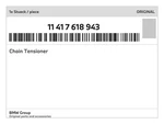 Genuine Bmw Chain Tensioner 11-41-7-618-943 New. Price: $91.94.