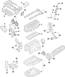 Genuine Volkswagen Engine Timing Belt Idler 04E-109-244-B New. Price: $80.00.