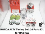 Honda Acty Timing Belt 10 Parts Kit For HA8 HA9 Water Pump Gasket Alt New. Price: $155.99.