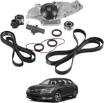 Timing Belt Kit Water Pump For 03-18 Honda Accord Pilot Acura Mdx Saturn 3.5L New. Price: $59.99.