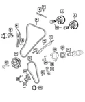 Genuine Mopar Tensioner Arm 68462670AA New. Price: $22.42.