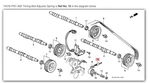 Honda Acura Genuine Oem Nsx Timing Belt Adjuster Spring 14516-PR7-A00 New. Price: $10.69.