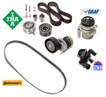 Timing & Belt Tensioner Water Pump Thermostat Kit Oes For Vw Beetle Tdi 2.0 New. Price: $348.52.