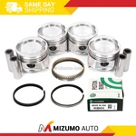 Pistons W/ Rings Fit 83-87 Mazda 626 B2000 Kia Sportage 2.0L Sohc 8V Fe New. Price: $183.95.