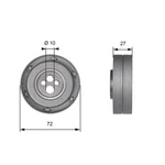 Gates T41216 Tensioner Pulley, Timing Belt For Audi Neu. Price: $43.65.