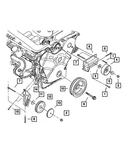 Genuine Mopar Idler Pulley Spacer 6034408 New. Price: $8.97.