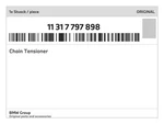 Genuine Bmw Chain Tensioner 11-31-7-797-898 New. Price: $32.07.