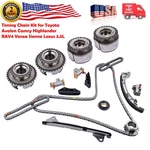 Timing Chain Kit Camshaft Sprocket For Toyota Avalon Camry Sienna Highlander 3.5 New. Price: $184.00.
